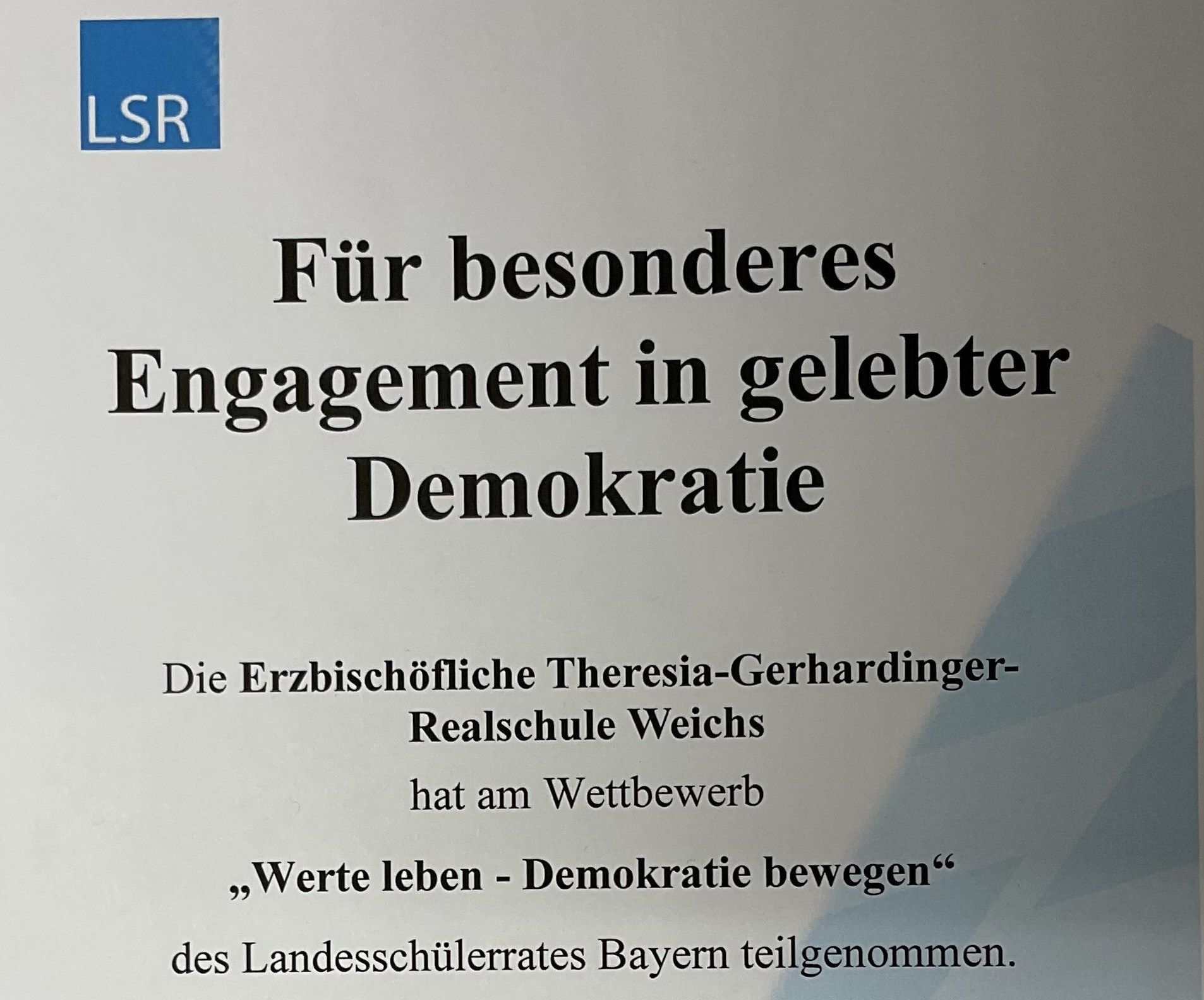 Werte leben - Demokratie bewegen